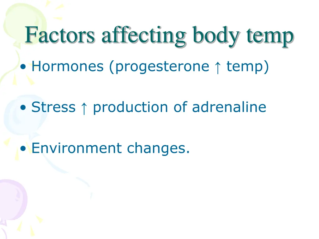 factors affecting body temp 1