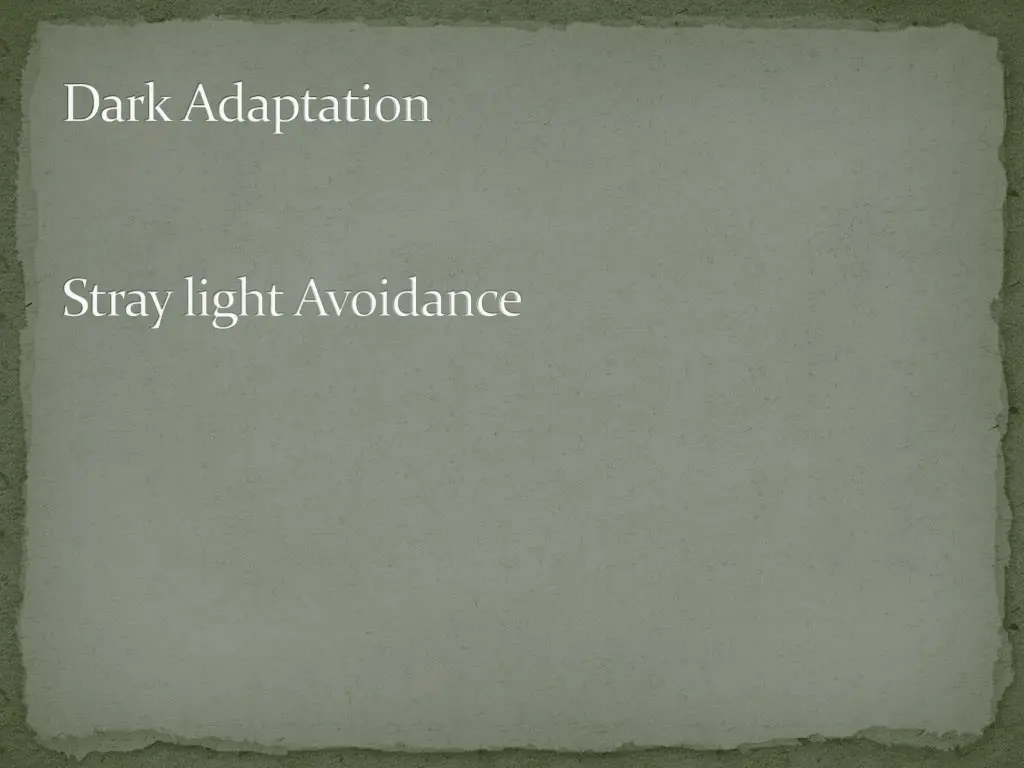 dark adaptation