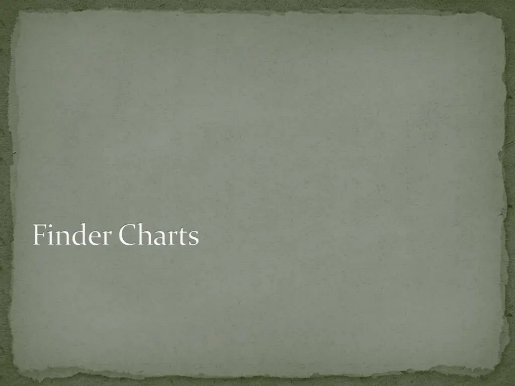 finder charts