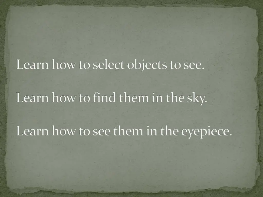 learn how to select objects to see