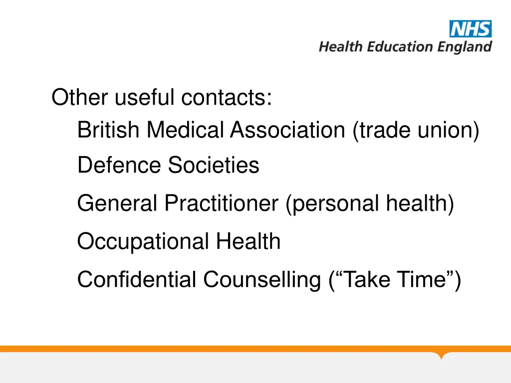 other useful contacts british medical association