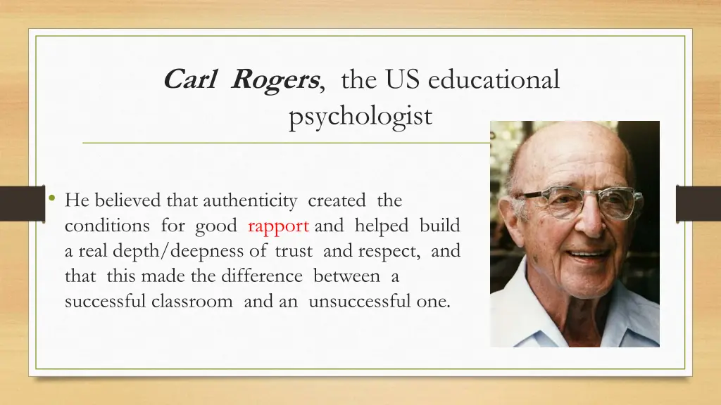 carl rogers the us educational psychologist