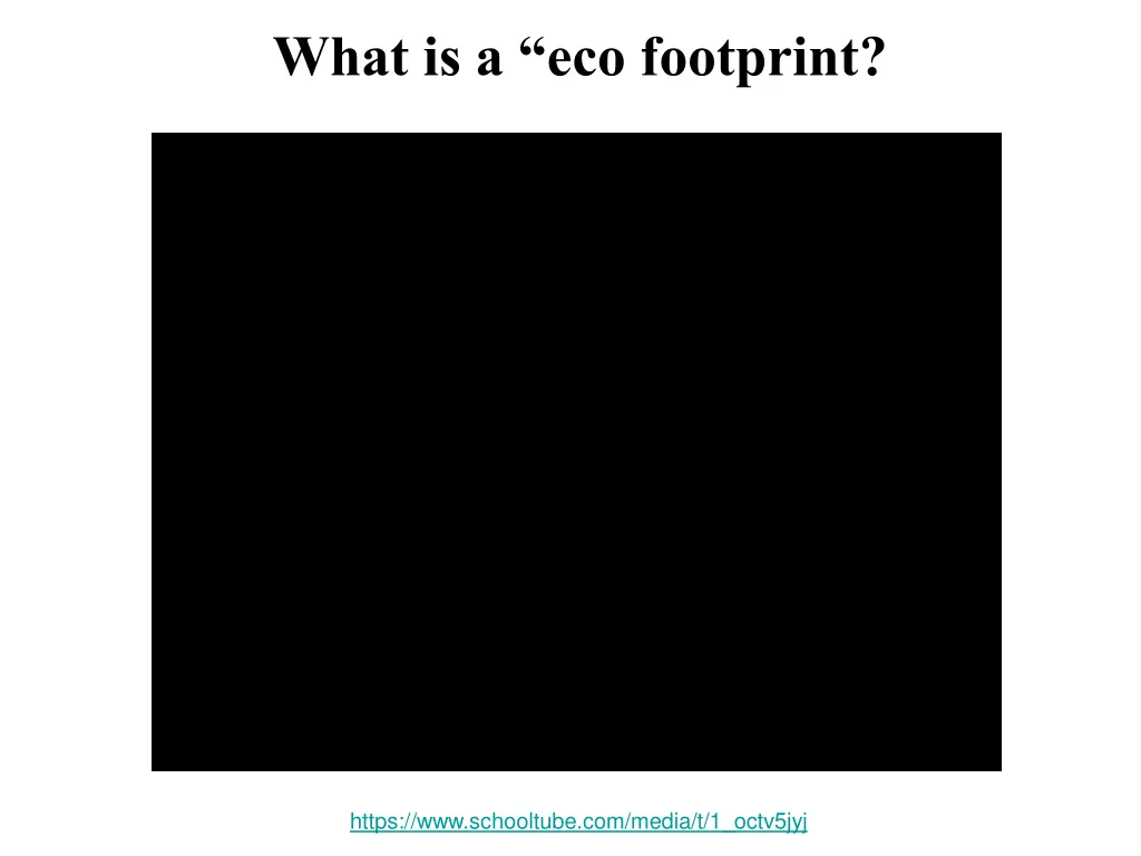 what is a eco footprint