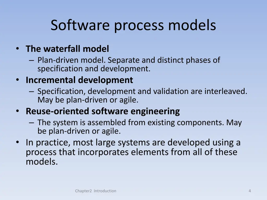 software process models