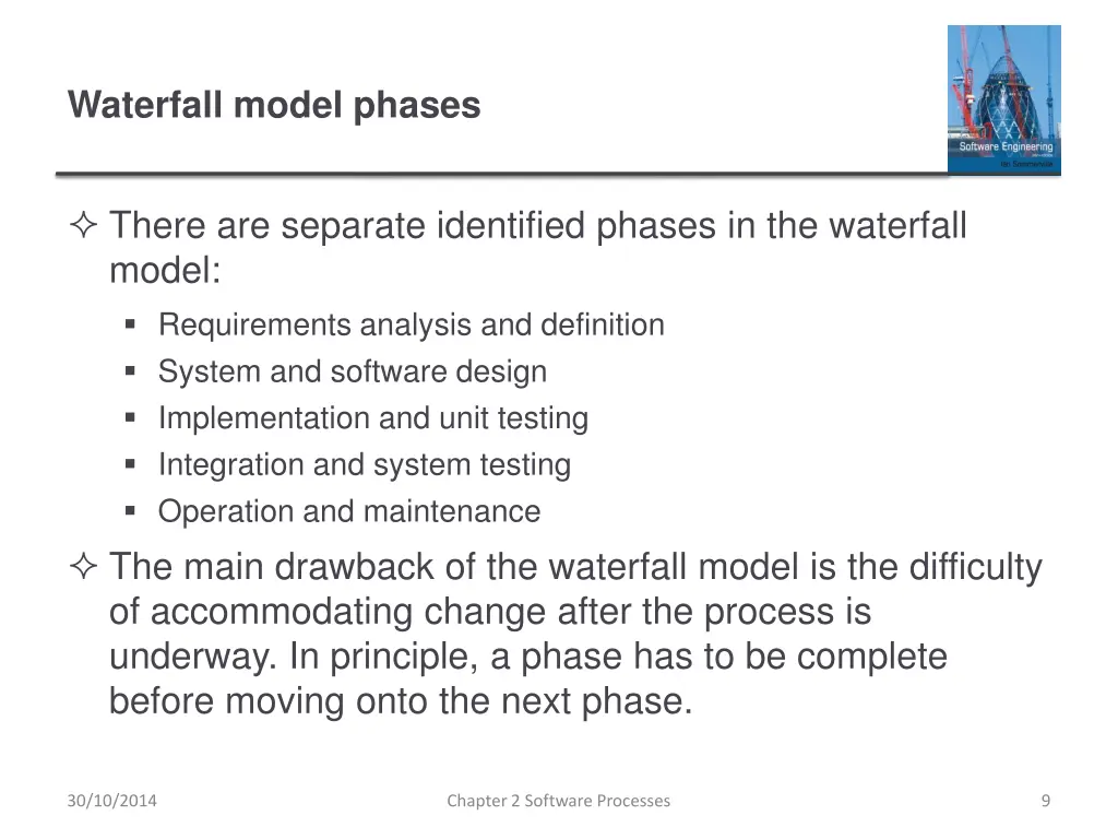 waterfall model phases