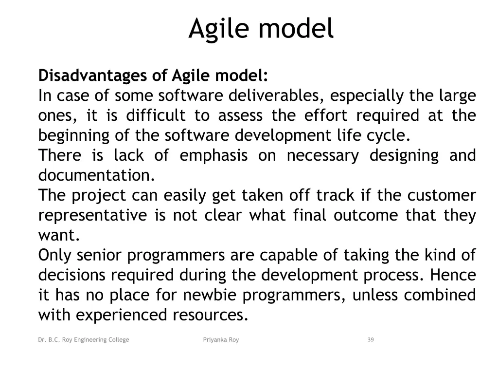 agile model 3