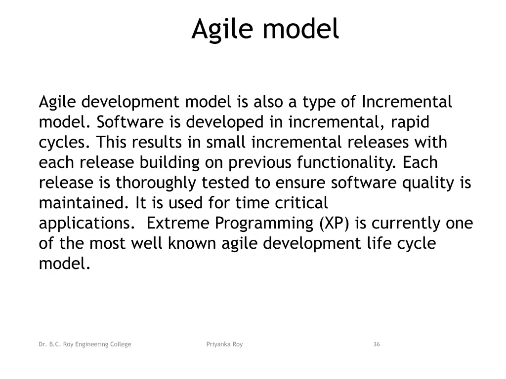 agile model