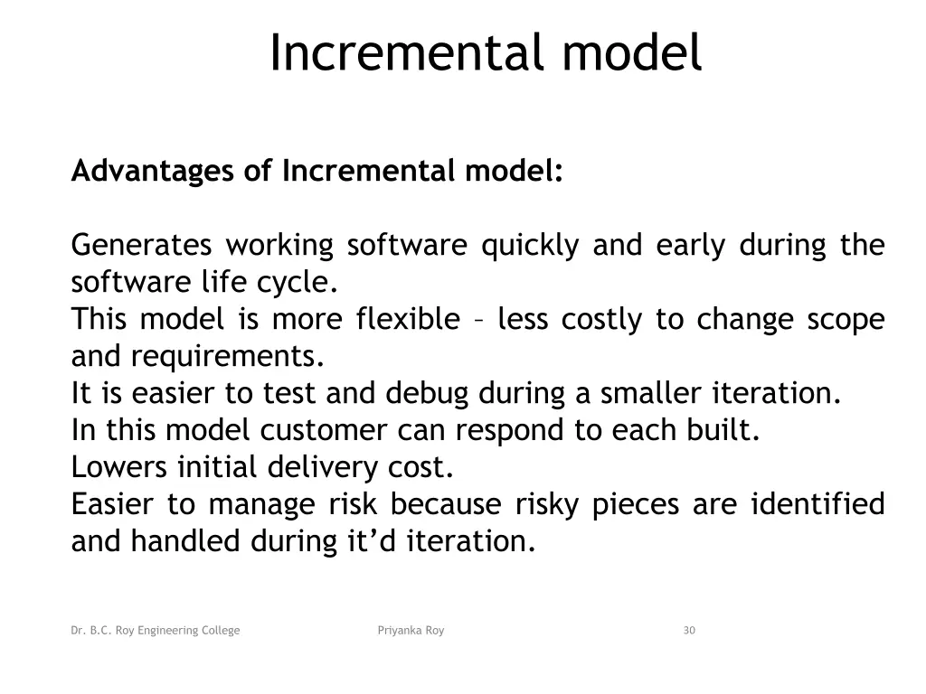 incremental model 2