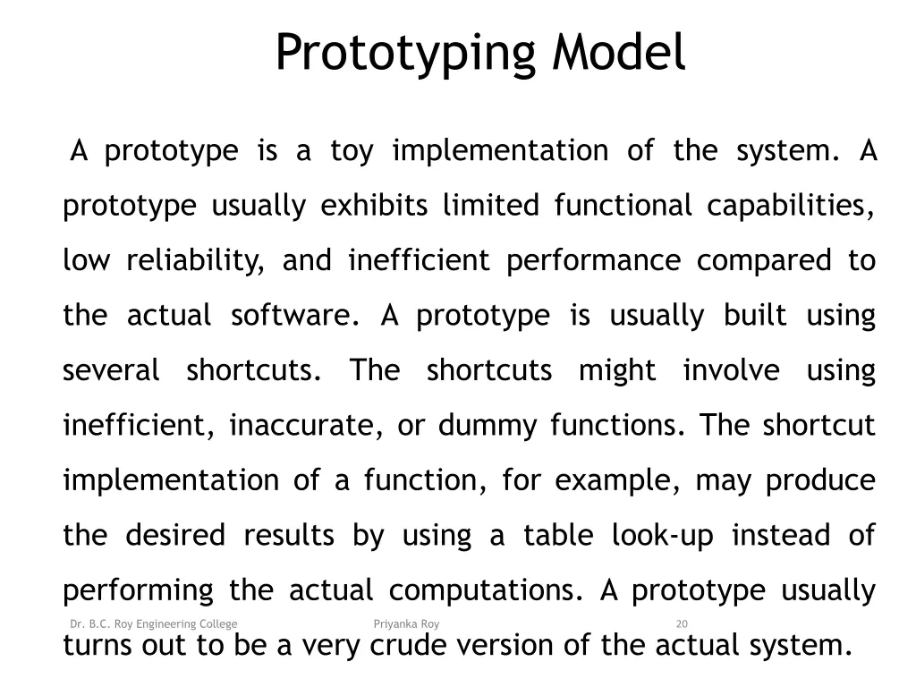 prototyping model 1