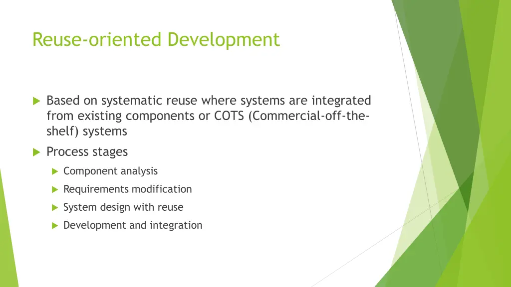 reuse oriented development