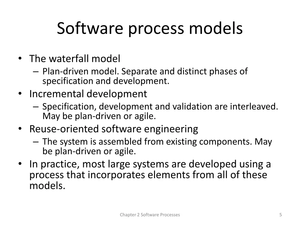 software process models