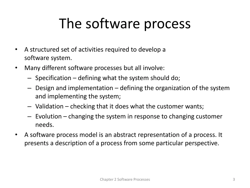 the software process