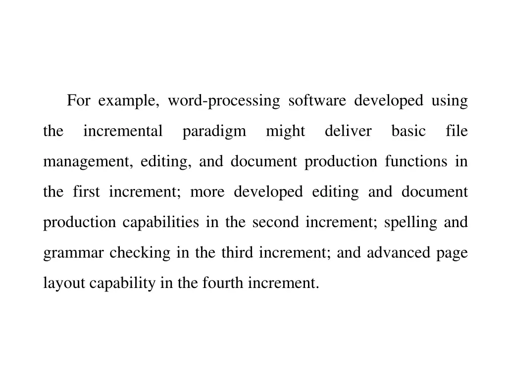 for example word processing software developed