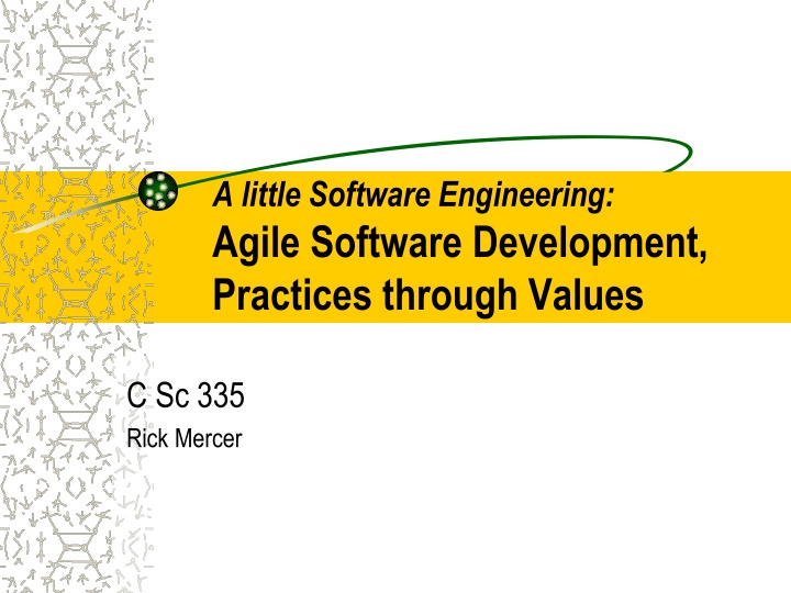 a little software engineering agile software