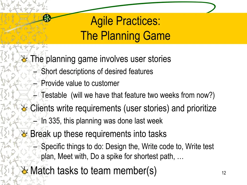 agile practices the planning game