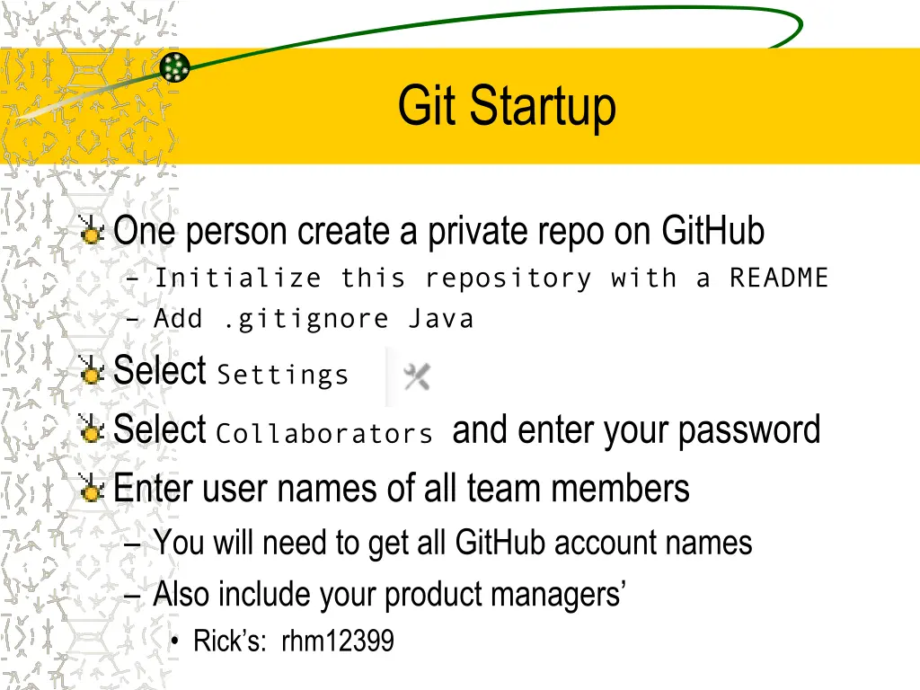 git startup