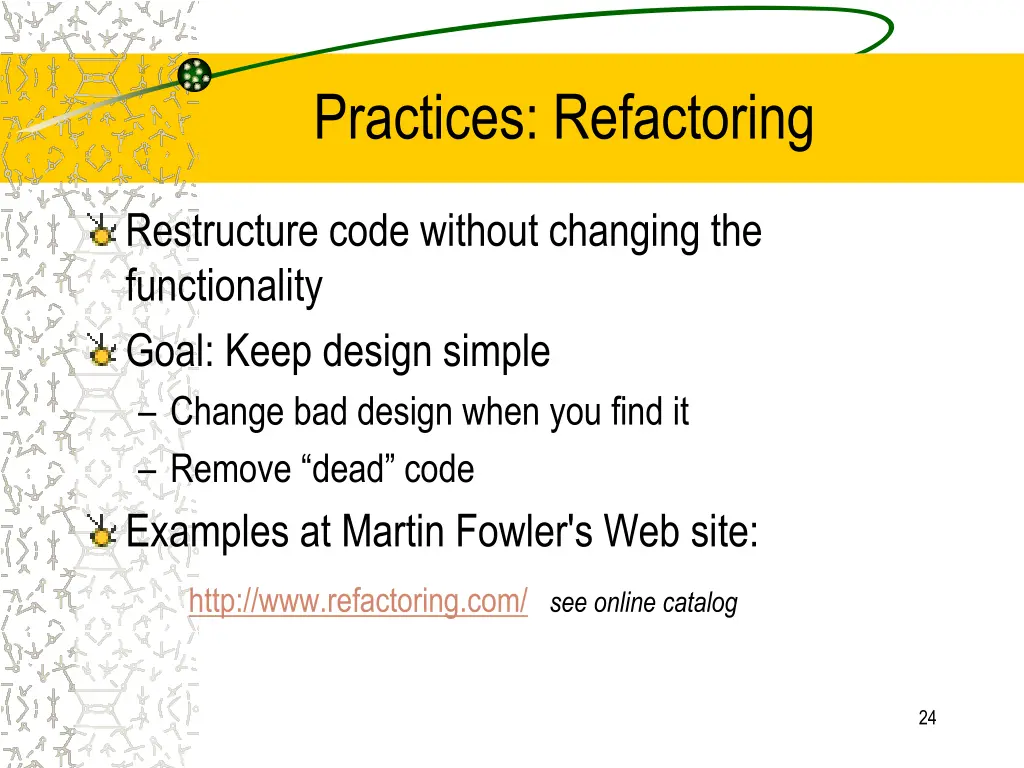 practices refactoring