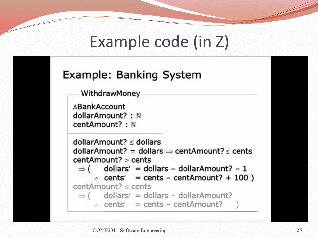 example code in z