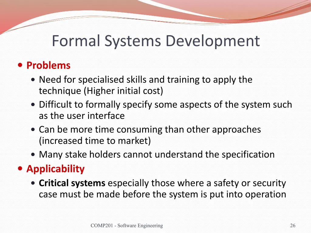 formal systems development 2