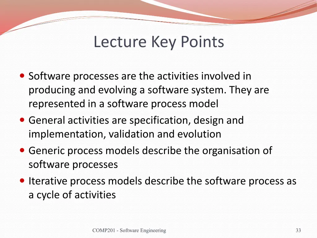 lecture key points