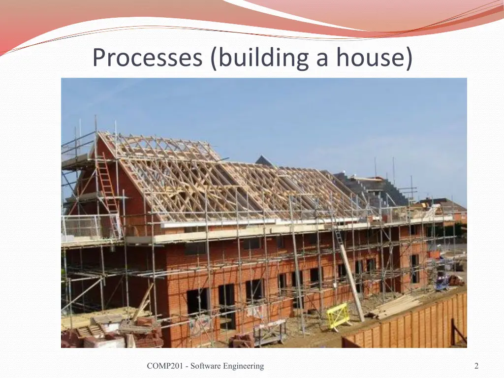 processes building a house