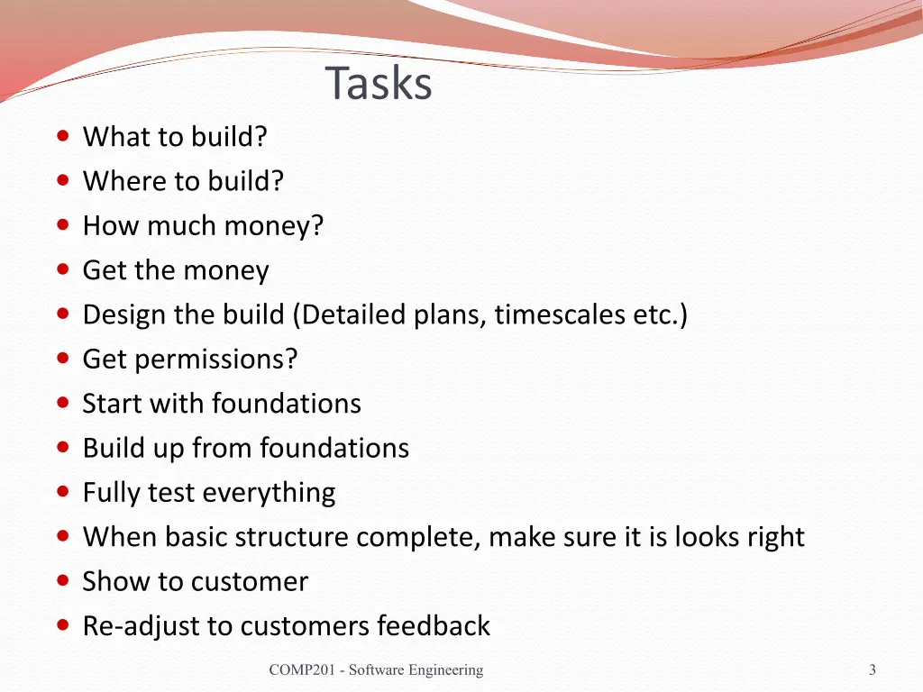 tasks