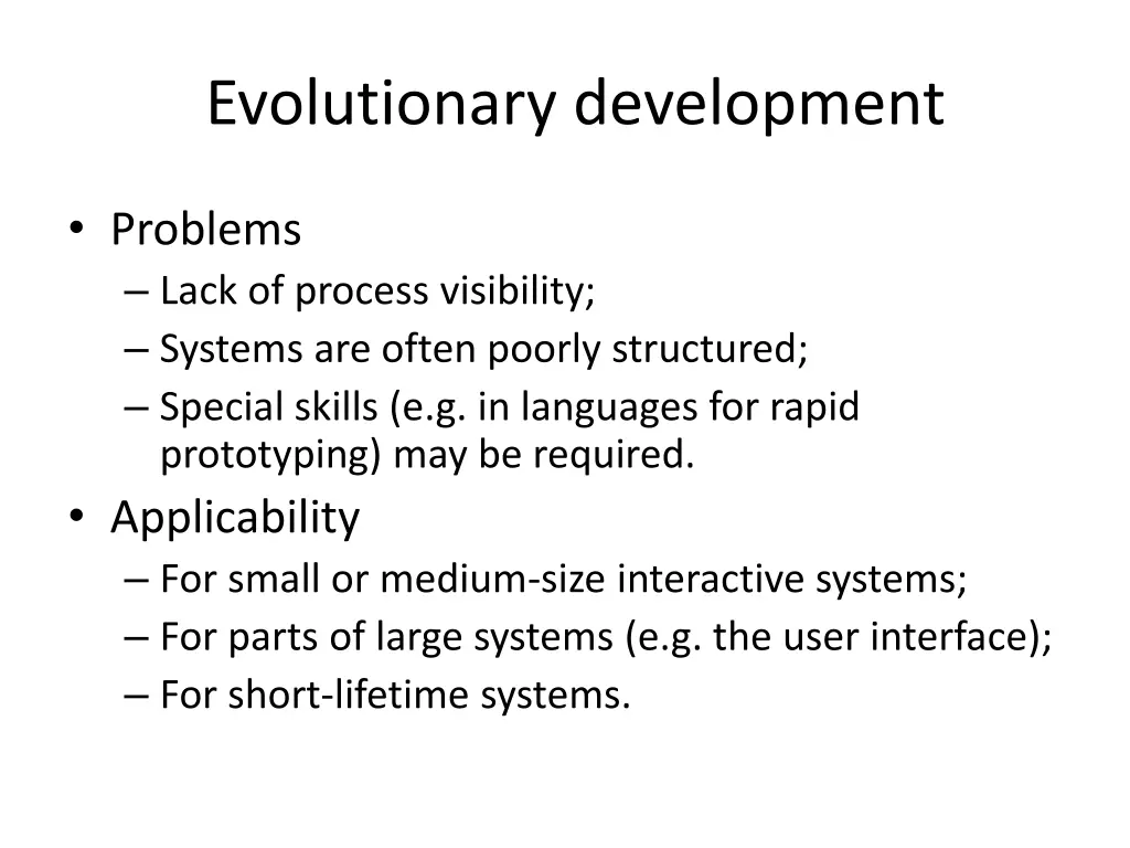 evolutionary development 1