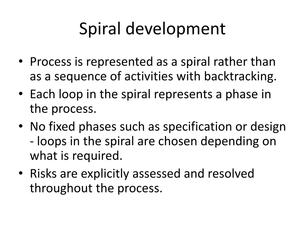 spiral development