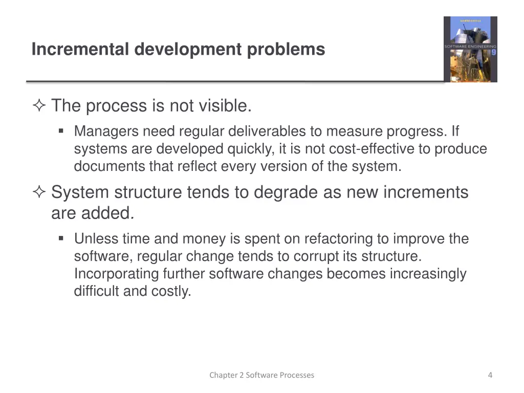 incremental development problems