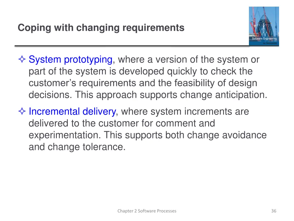 coping with changing requirements