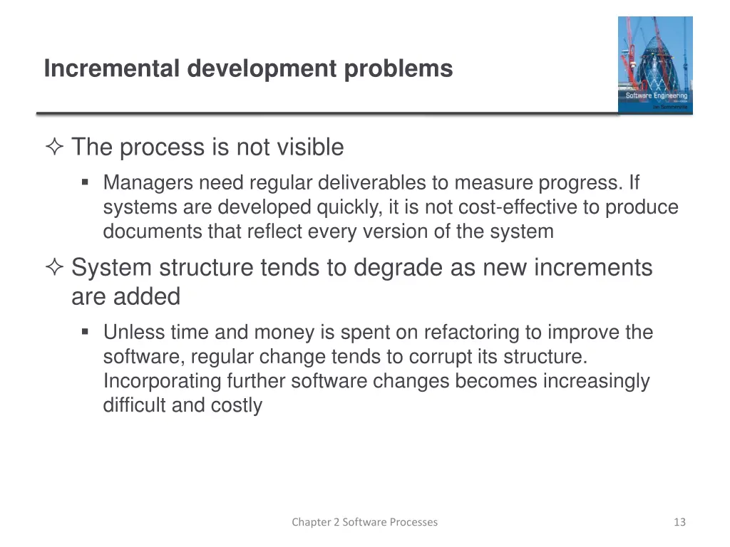 incremental development problems