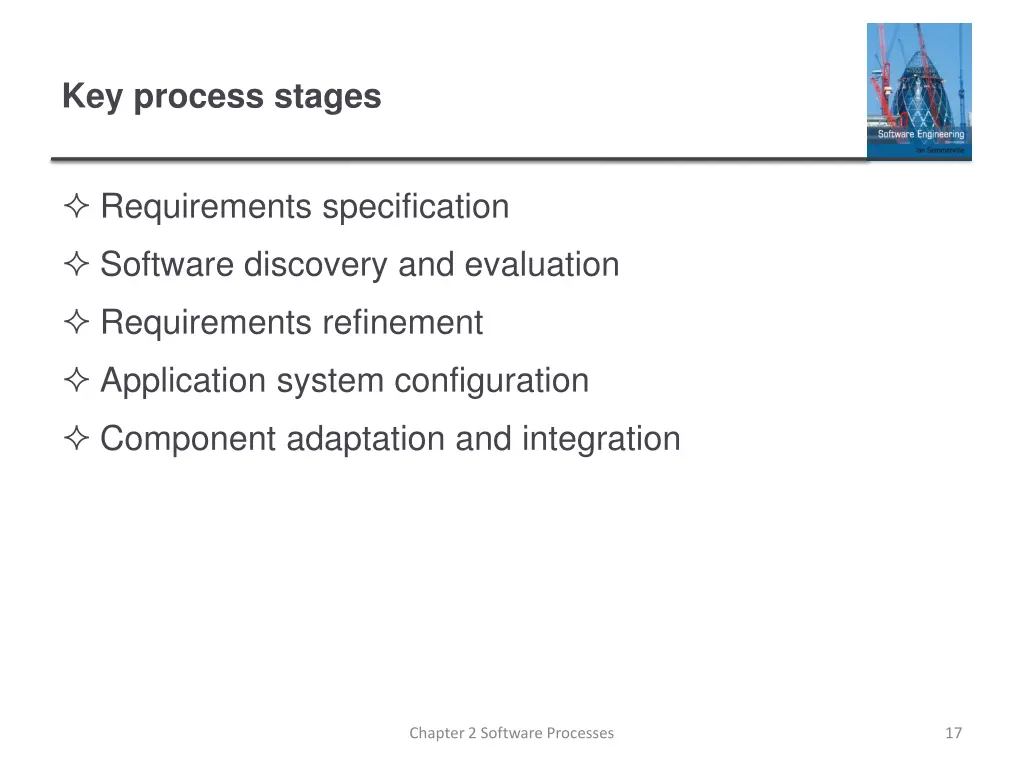 key process stages