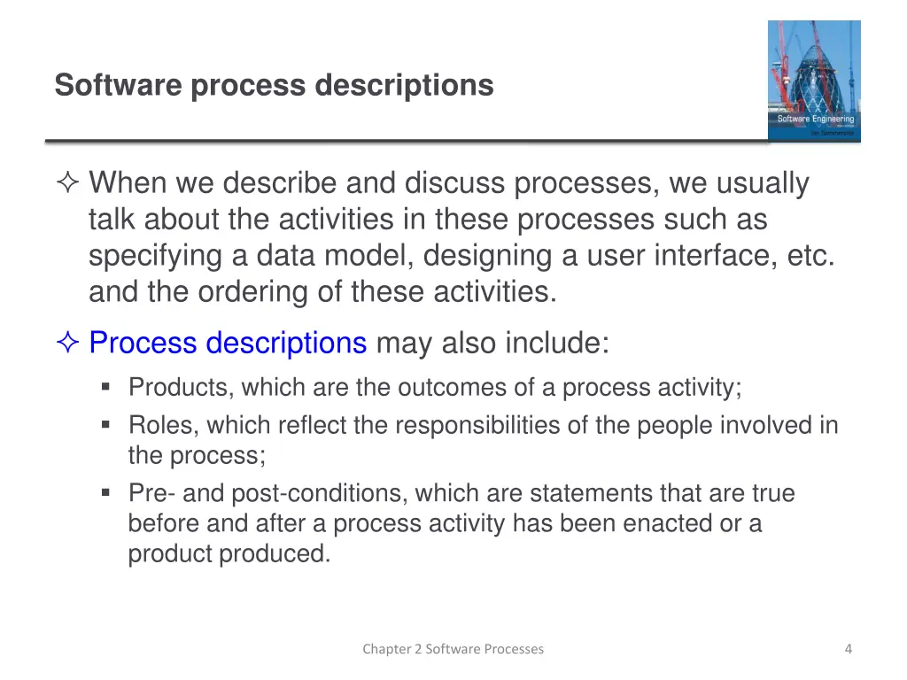 software process descriptions