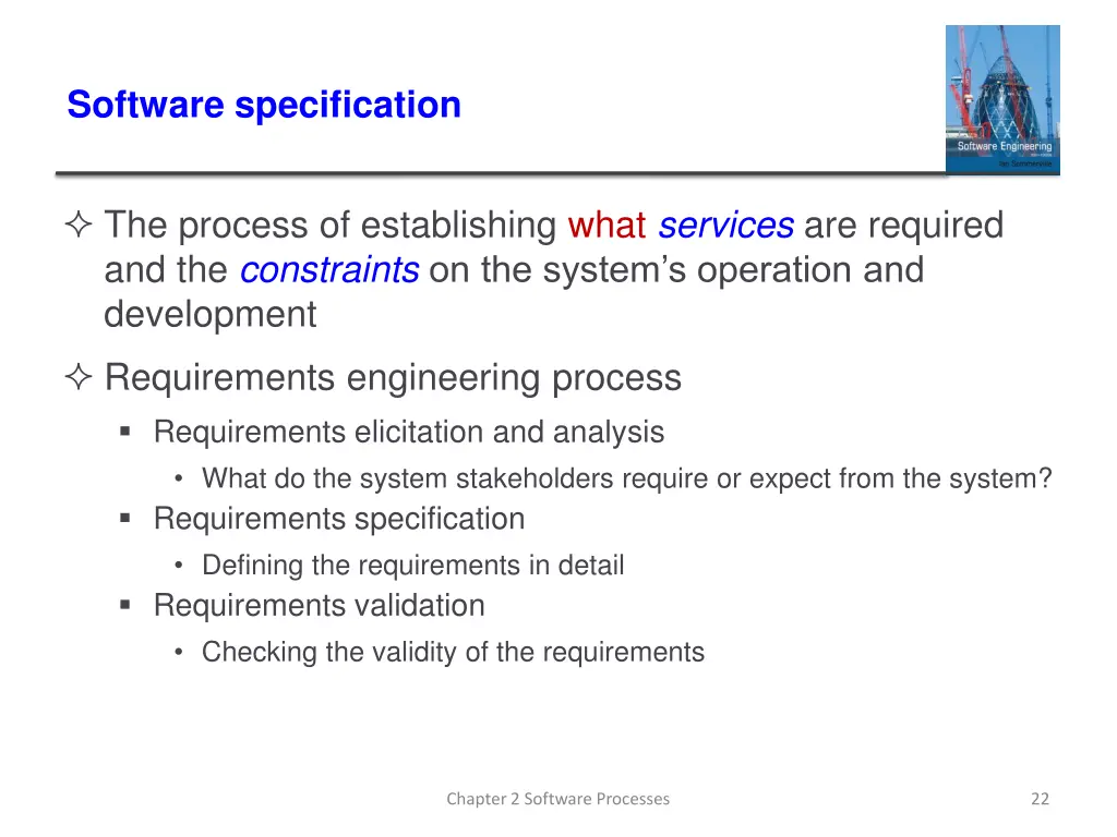 software specification