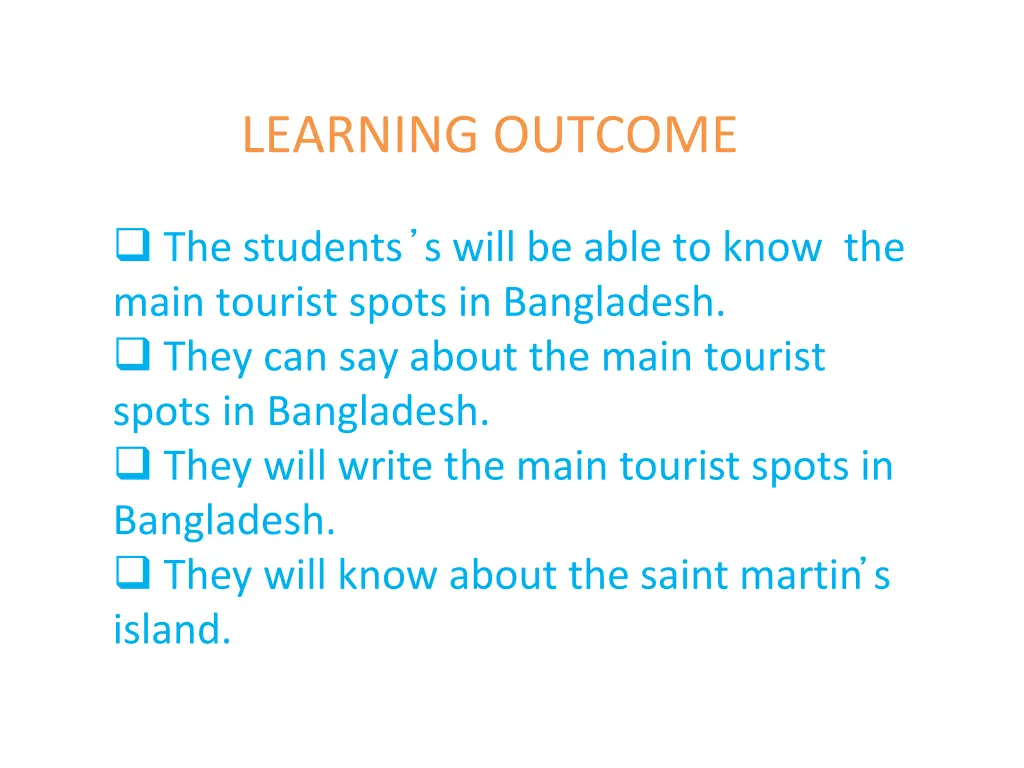 learning outcome