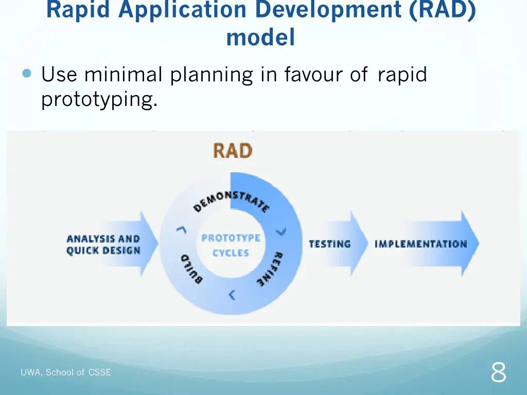 rapid application development rad model