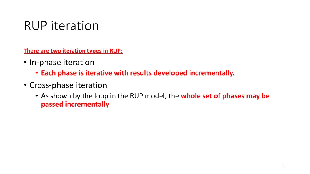 rup iteration