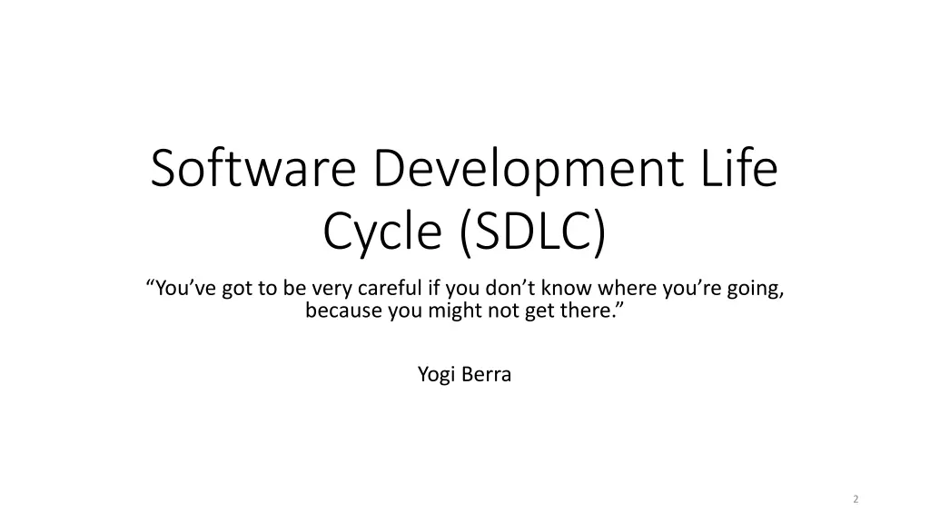 software development life cycle sdlc