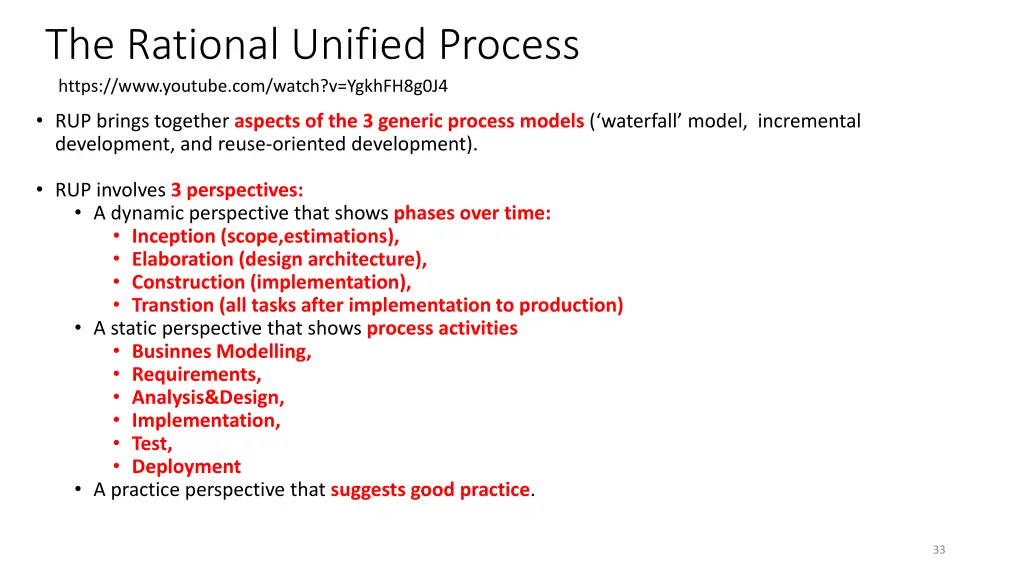 the rational unified process https www youtube