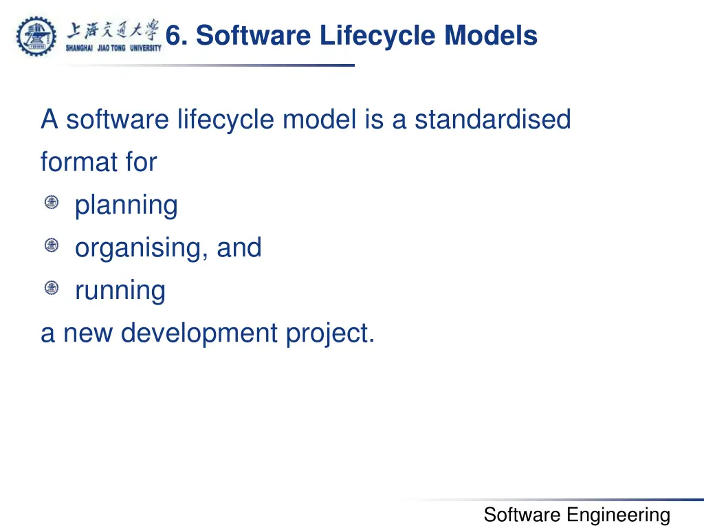 6 software lifecycle models