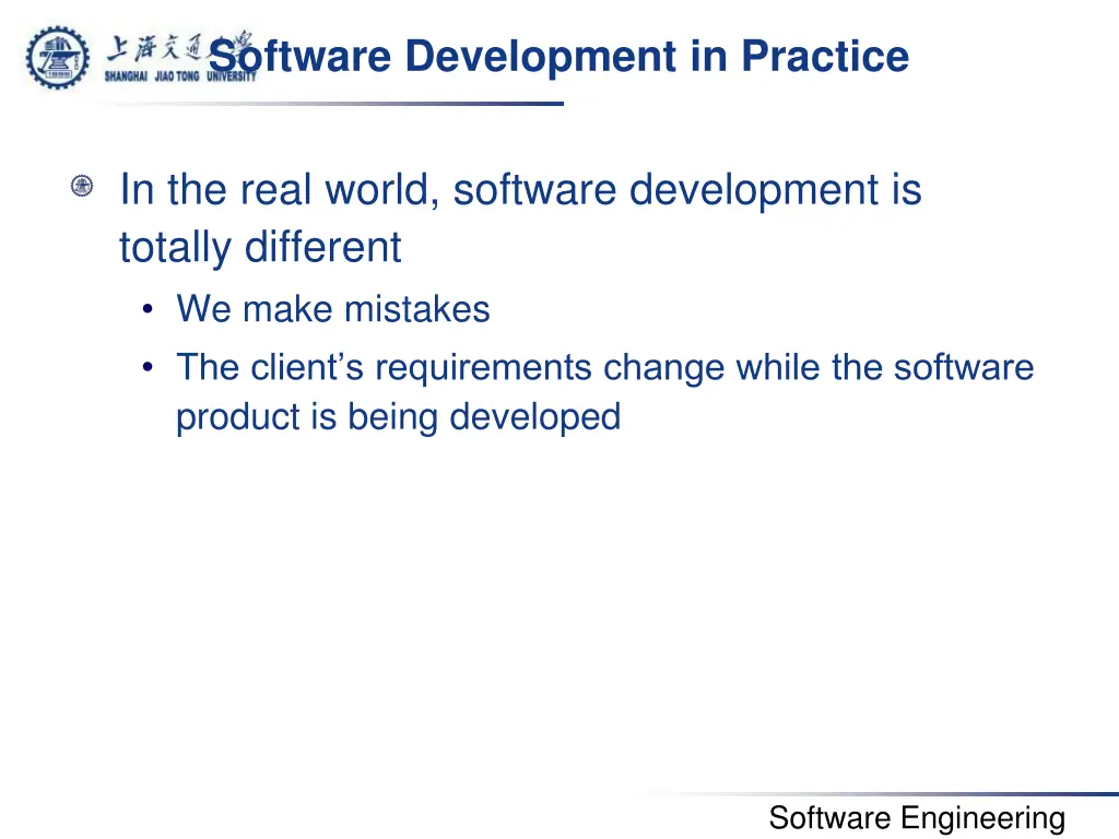 software development in practice