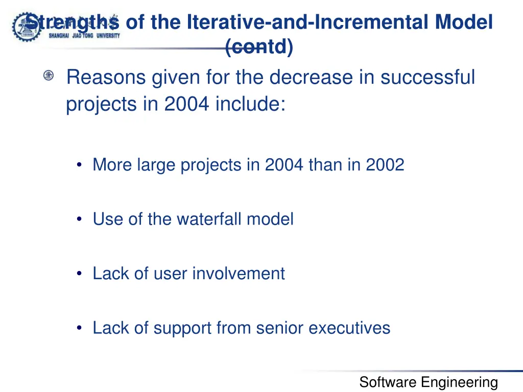 strengths of the iterative and incremental model 4