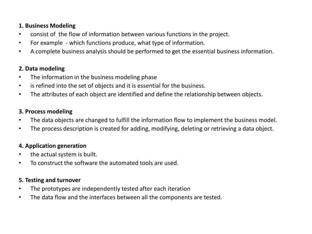 1 business modeling consist of the flow