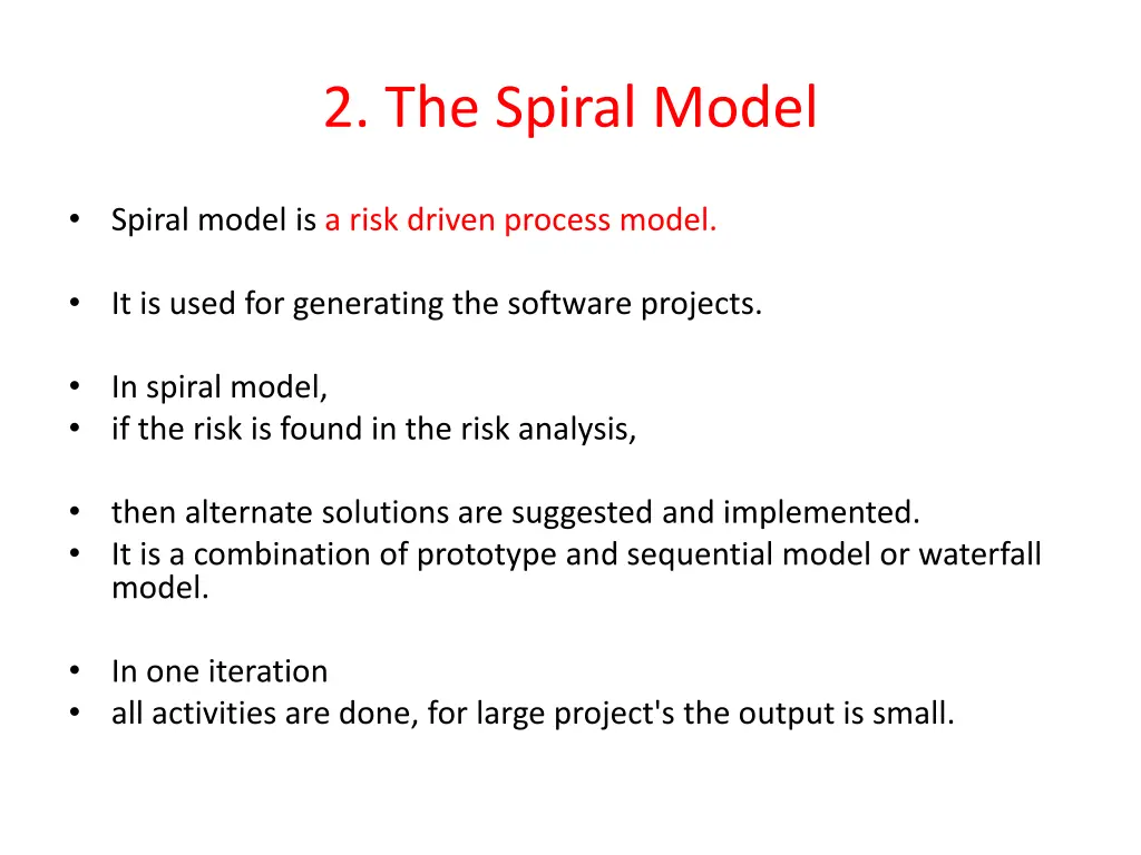 2 the spiral model