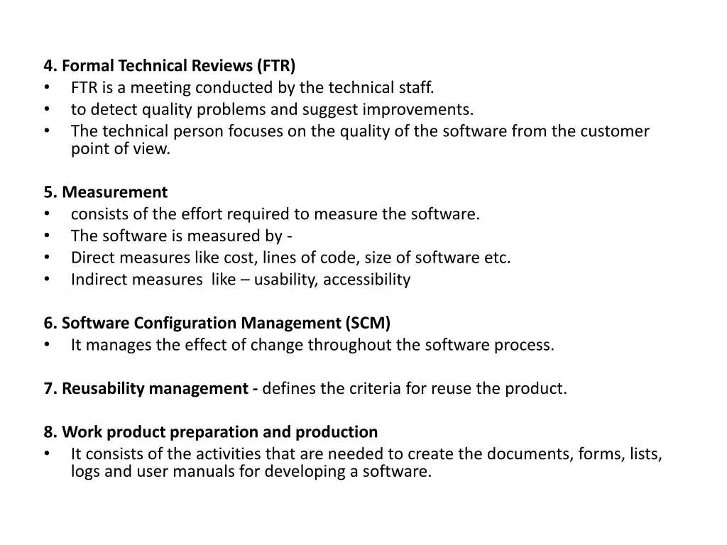 4 formal technical reviews ftr ftr is a meeting