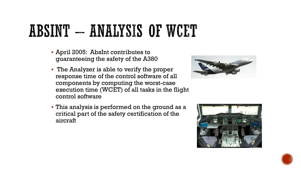 absint analysis of wcet