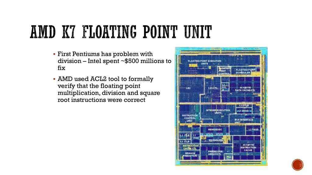 amd k7 floating point unit