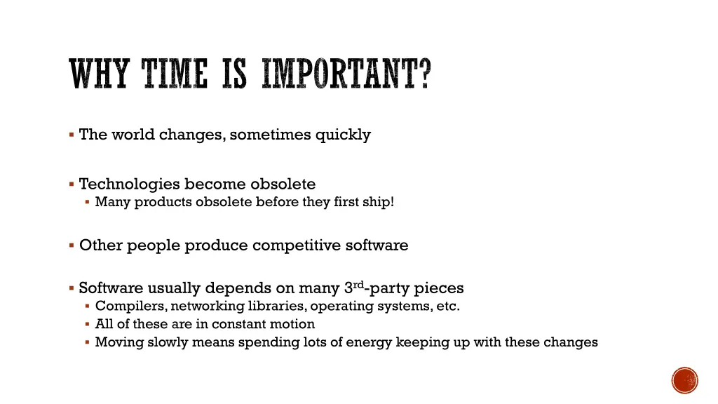 why time is important