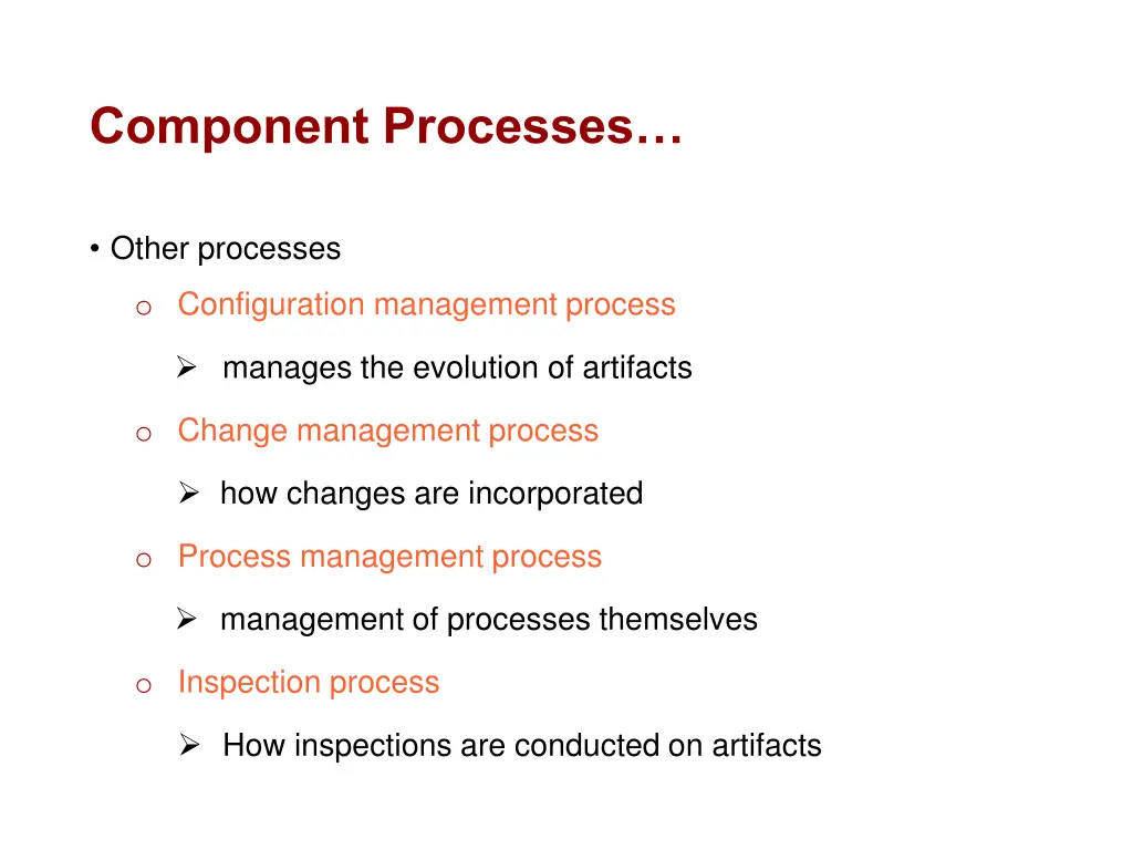 component processes