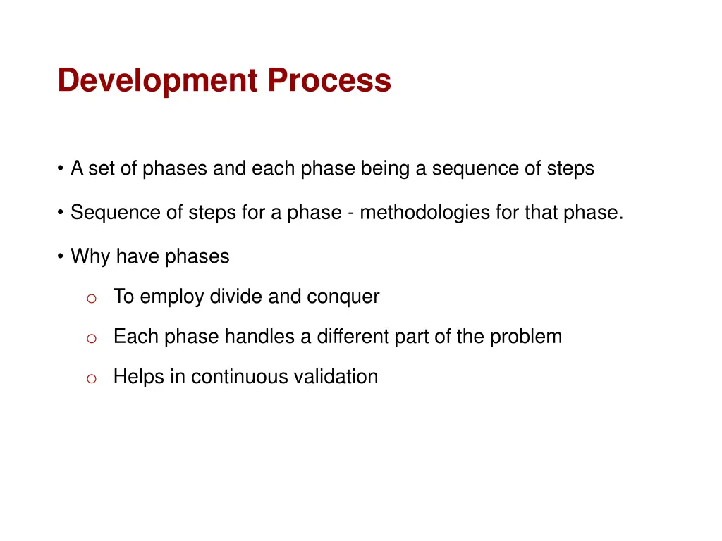 development process